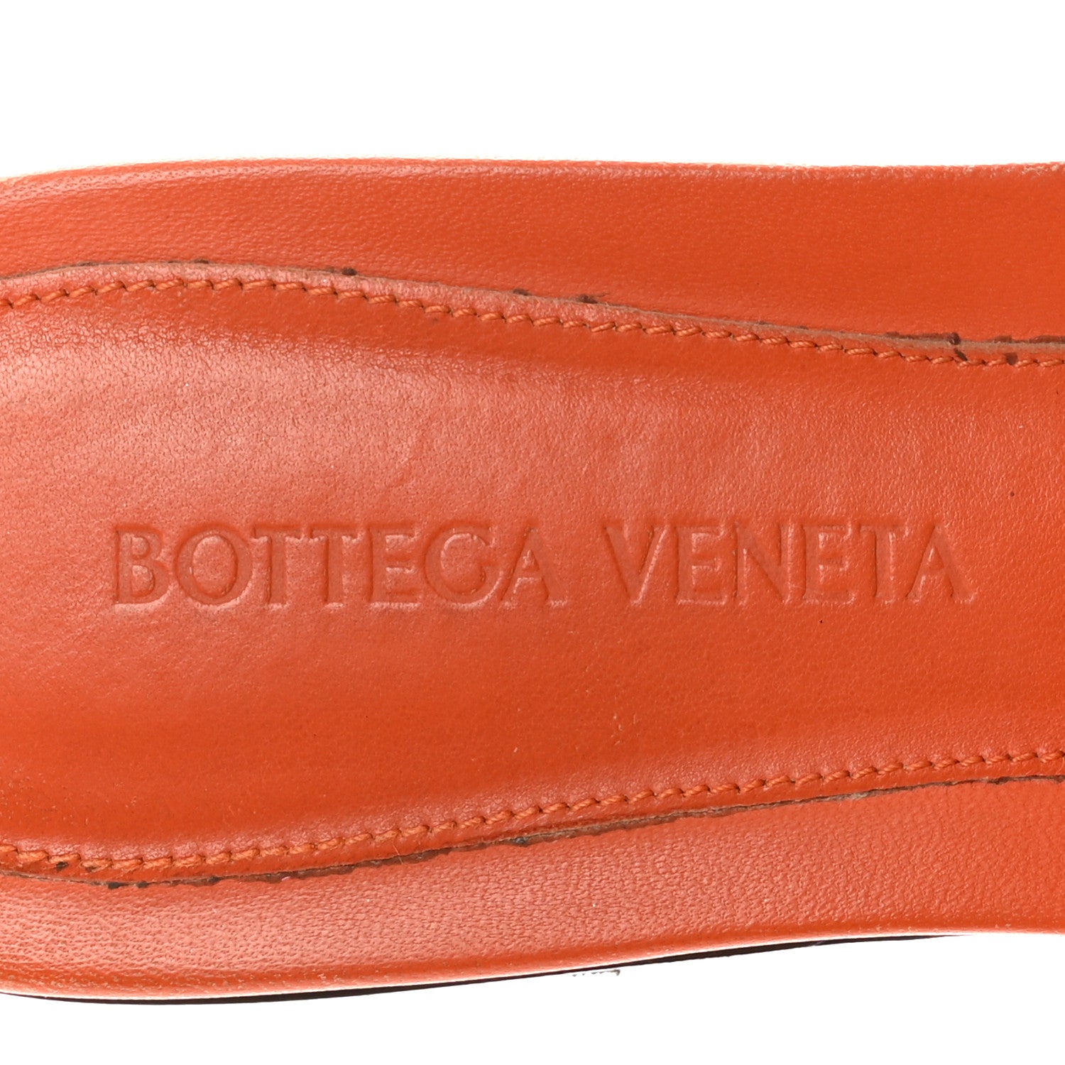 NAPPA MATELASSE PADDED FLAT SANDALS ORANGE