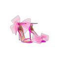Jimmy Choo Lula Bow Detailed Satin Sandals - Pink