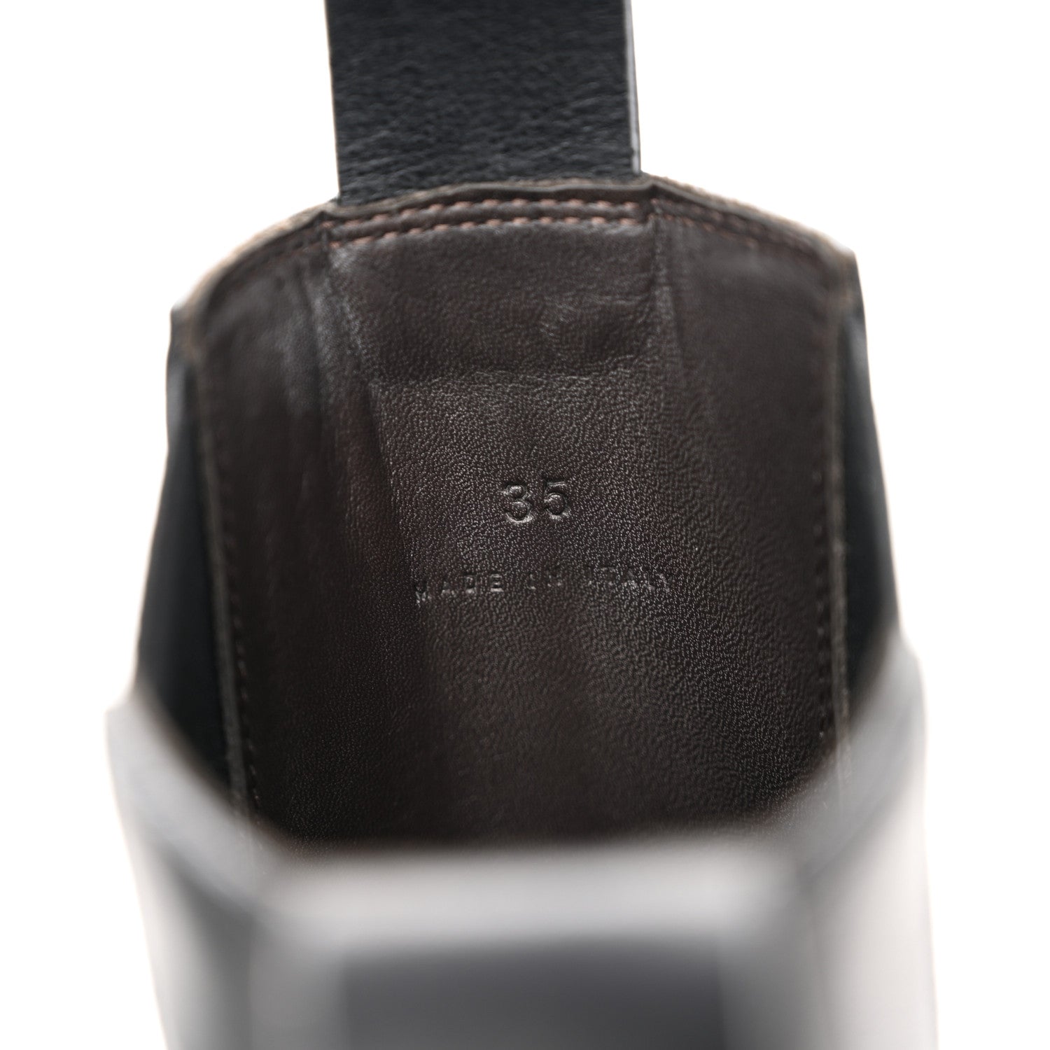 CALFSKIN THE TIRE CHELSEA BOOTS BLACK GREEN