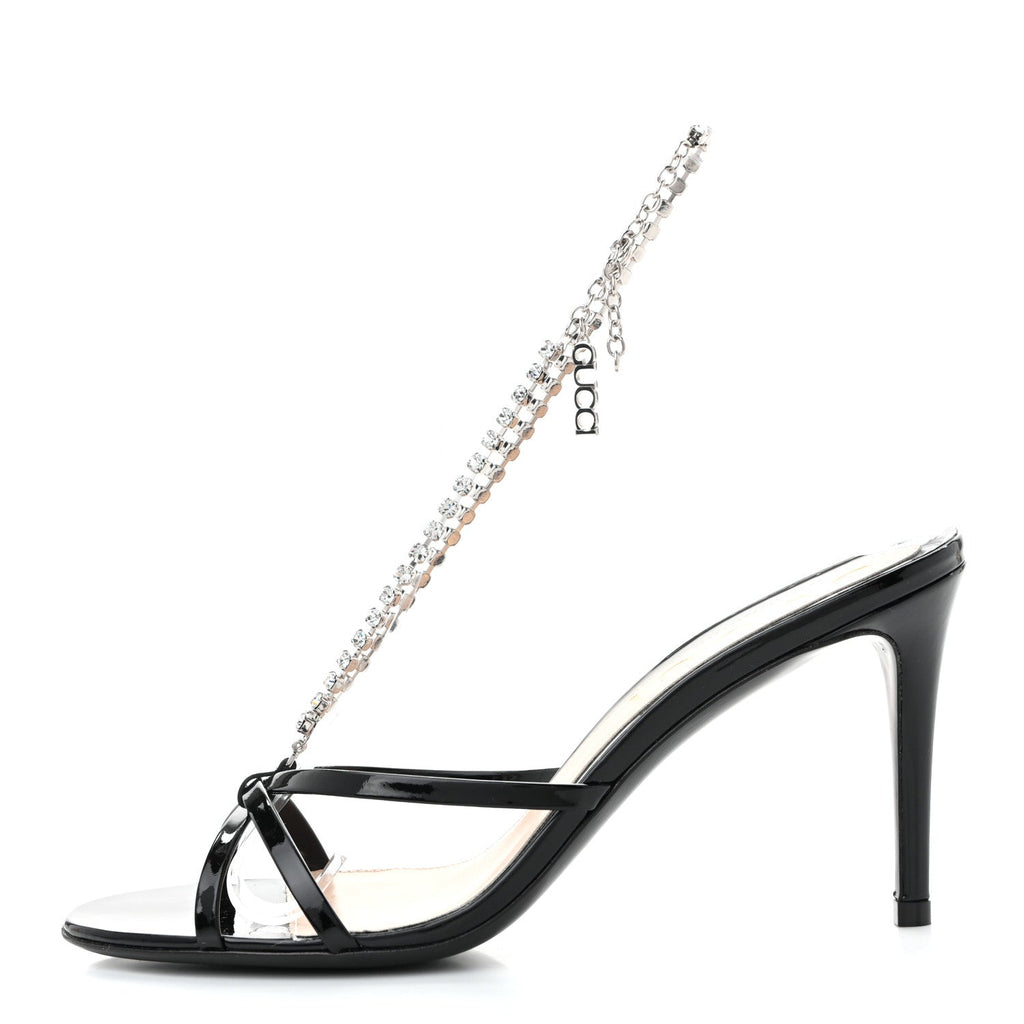VERNICE CRYSTAL SANDALS BLACK