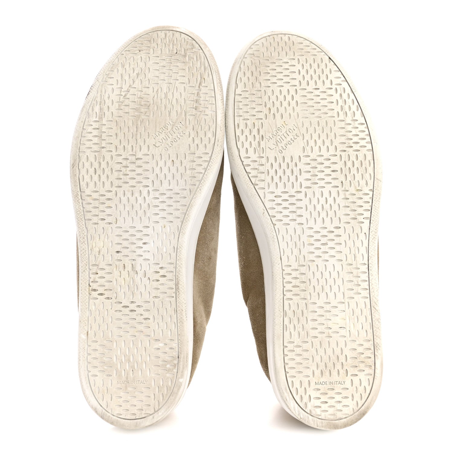 SUEDE CALFSKIN LV SOFT SNEAKERS BEIGE