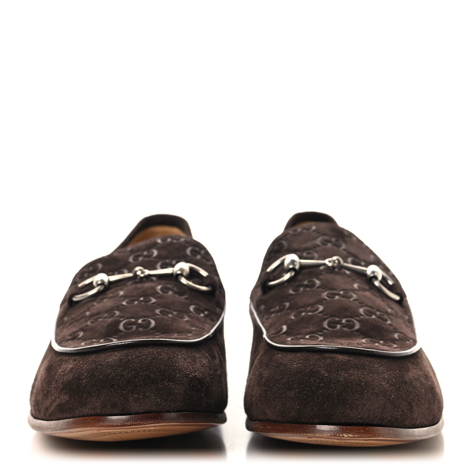 LUXURY SUEDE GG MONOGRAM HORSEBIT MENS JORDY LOAFERS NIGHT COCOA
