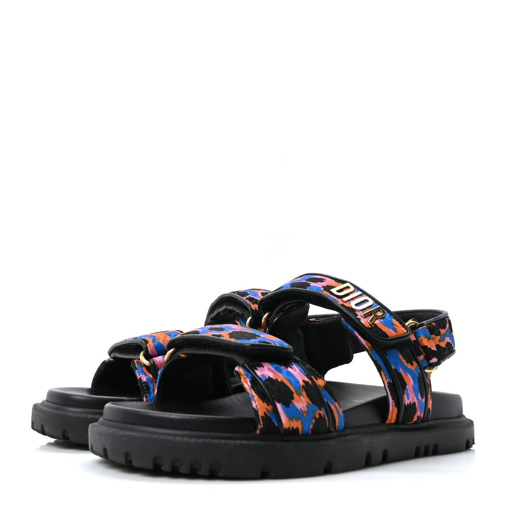 TECHNICAL FABRIC MIZZA PRINT DIORACT SANDALS MULTICOLOR