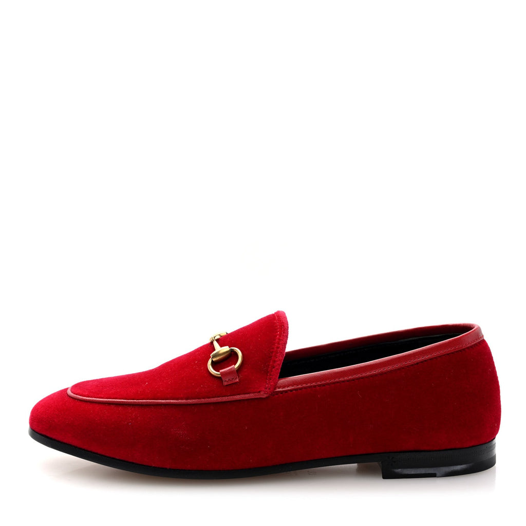 VELVET HORSEBIT WOMENS JORDAAN LOAFERS HIBISCUS RED