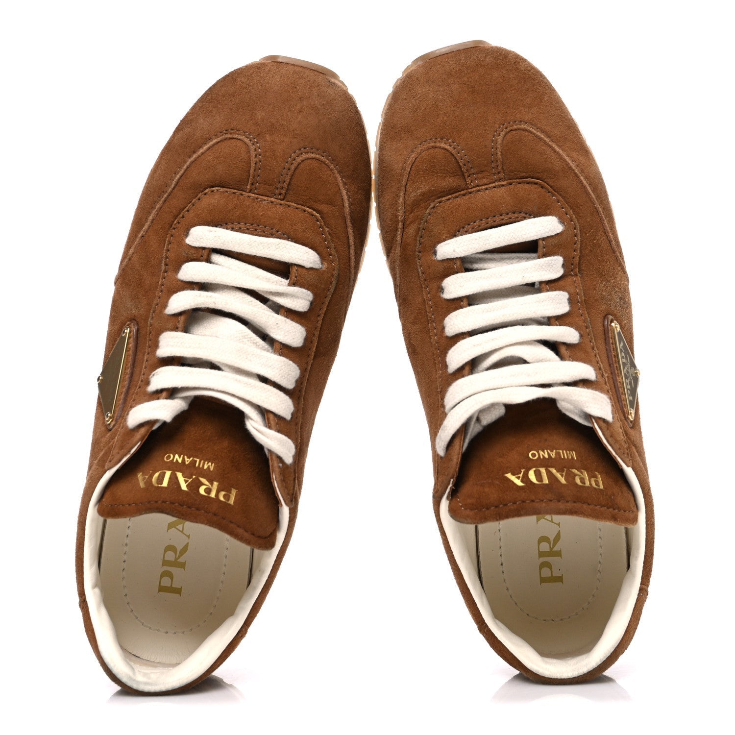SUEDE LOGO WOMENS LOW TOP SNEAKERS COCOA BROWN