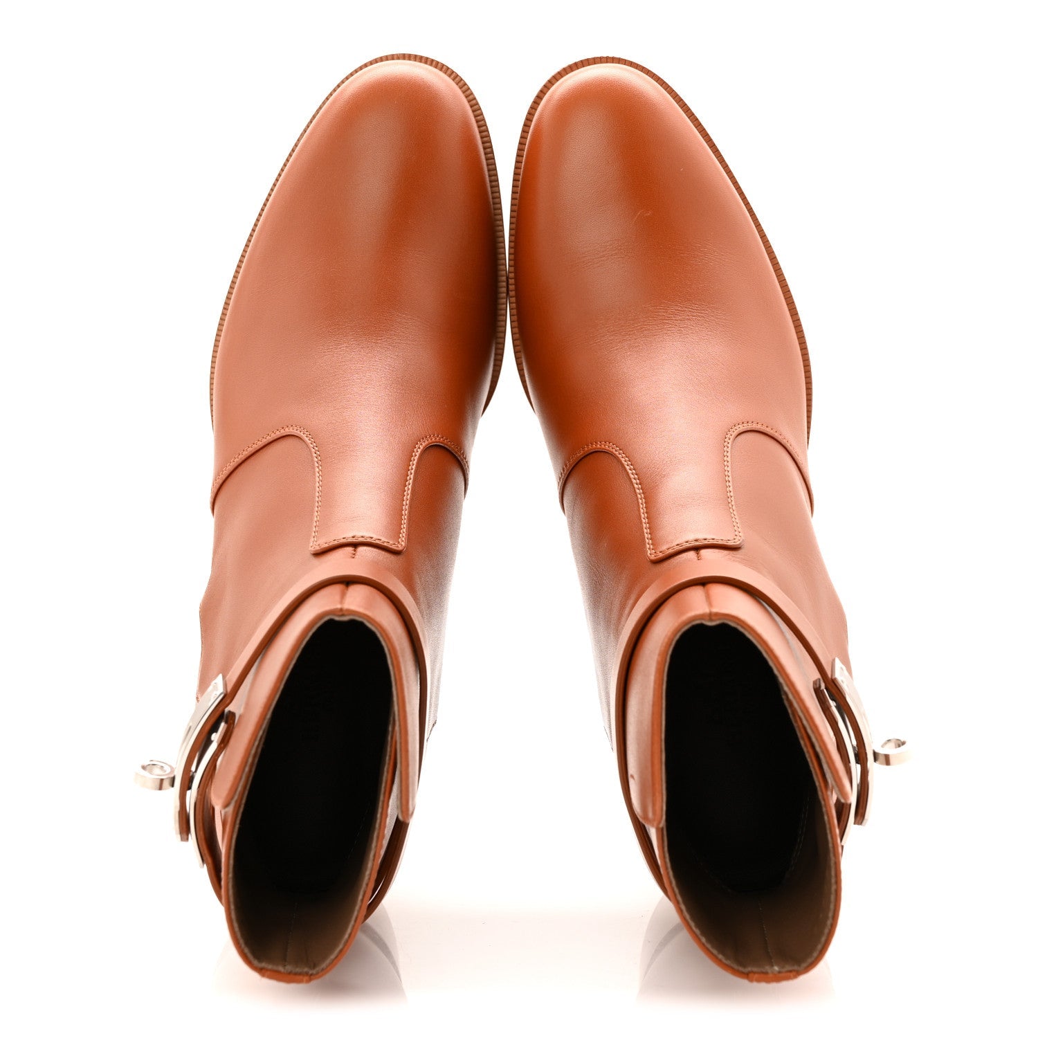 CALFSKIN FRENCHIE 50 ANKLE BOOTS NATUREL