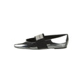 Givenchy Sliced Square Mary Jane Flats - Silver