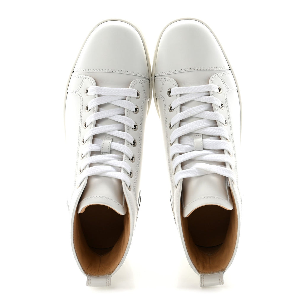 LOUIS VUITTON MONOGRAM CALFSKIN LOUS SNEAKERS WHITE & BLACK