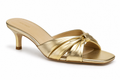 AMELIRA GOLD SCRUNCH HEEL