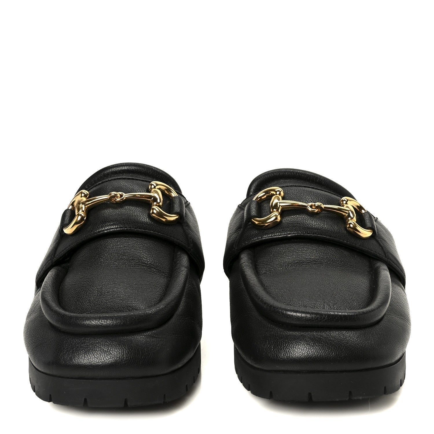GOATSKIN AUROVILLE HORSEBIT MULES BLACK