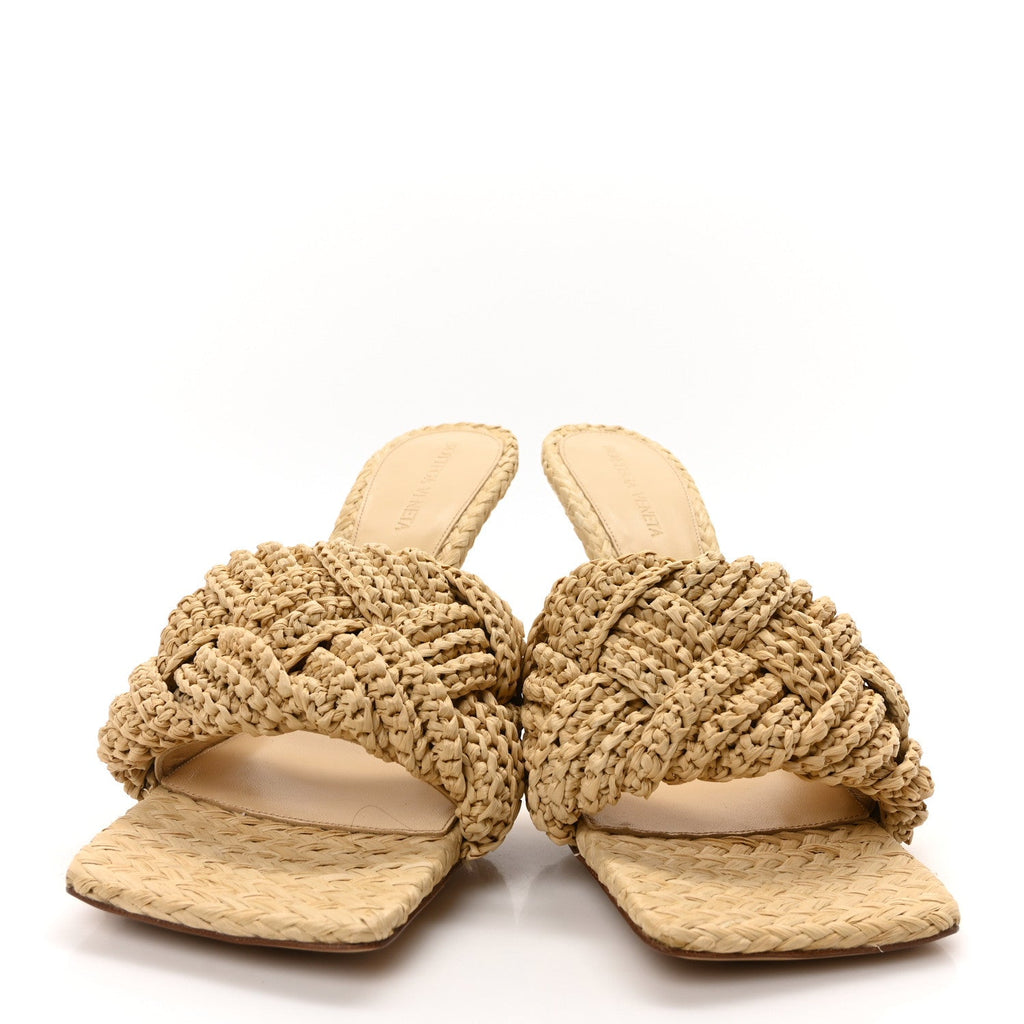RAFFIA INTRECCIATO LIDO MULE 90 SANDALS CANE SUGAR
