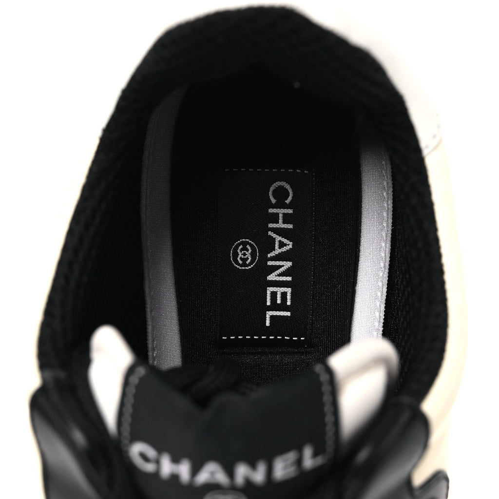 LAMBSKIN SUEDE CALFSKIN SNEAKERS IVORY WHITE BLACK