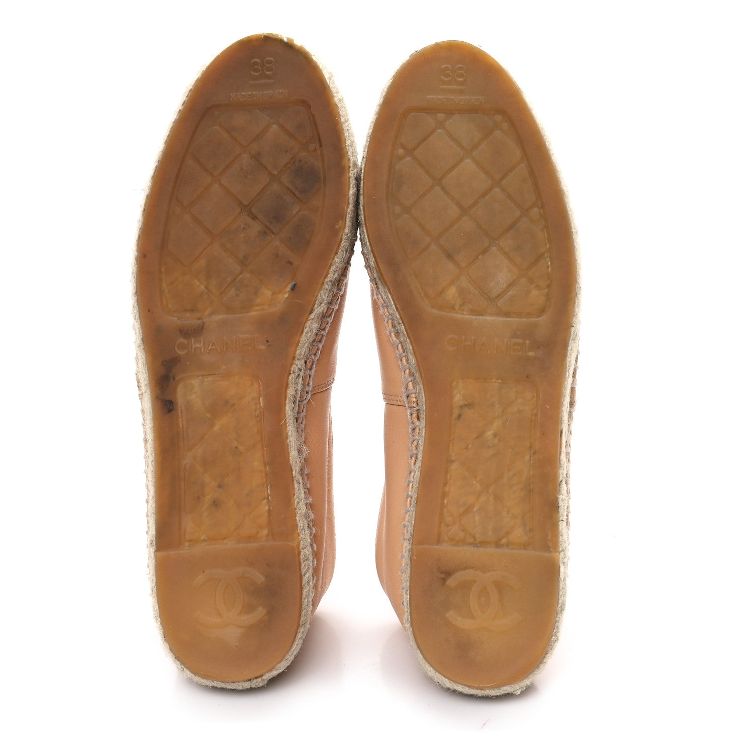 LAMBSKIN CC ESPADRILLES NUDE