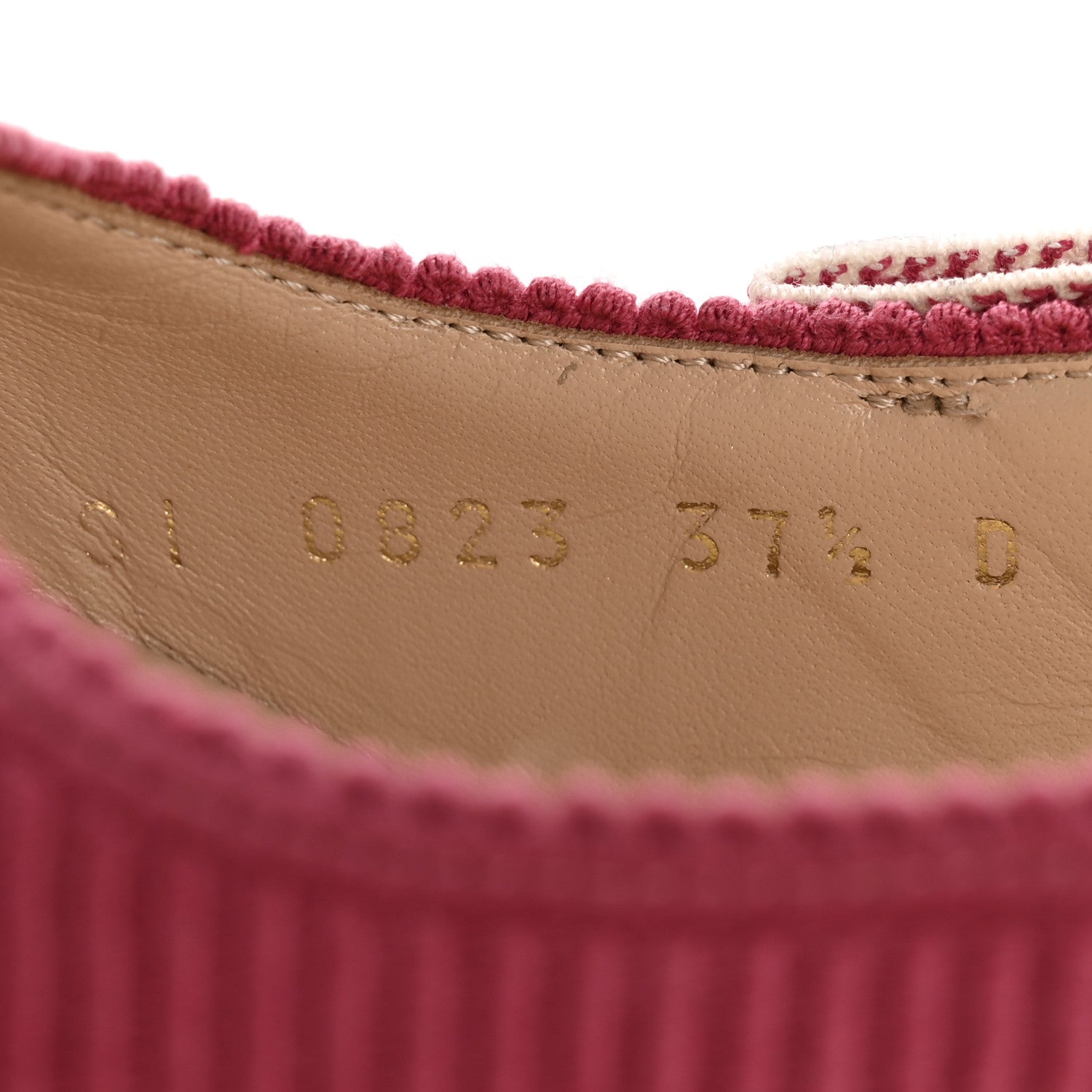 TECHNICAL CANVAS RIBBON J ADIOR SLINGBACK 65MM PUMPS DUSTY PINK