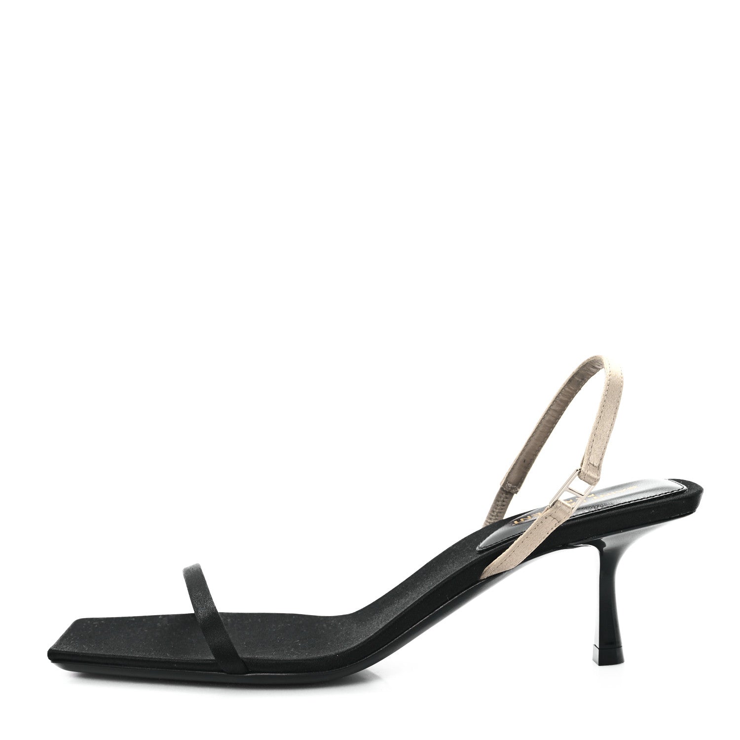 SATIN SLINGBACK JASPE 55 SANDALS BLACK PARTRIDGE PINK