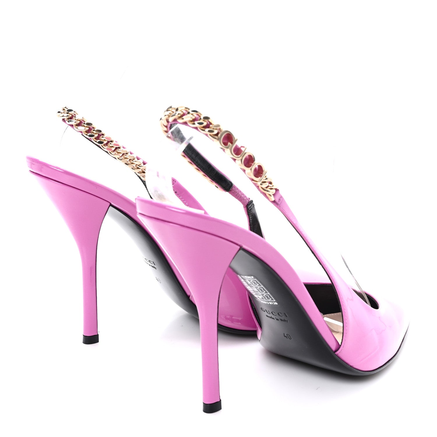 VERNICE CRYSTAL NAPPA CHARLOTTE SIGNORIA 105 SLINGBACK PUMPS LIBRE PINK