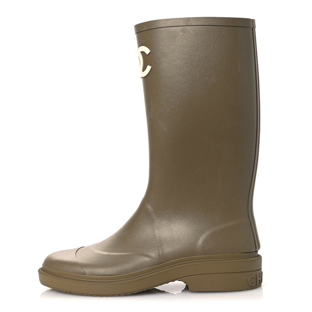 CAOUTCHOUK CC HIGH BOOTS DARK BEIGE