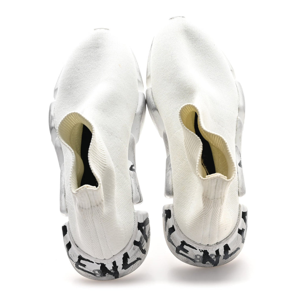 TECHNICAL 3D RECYCLED KNIT GRAFITTI WOMENS SPEED 2.0 SNEAKERS WHITE
