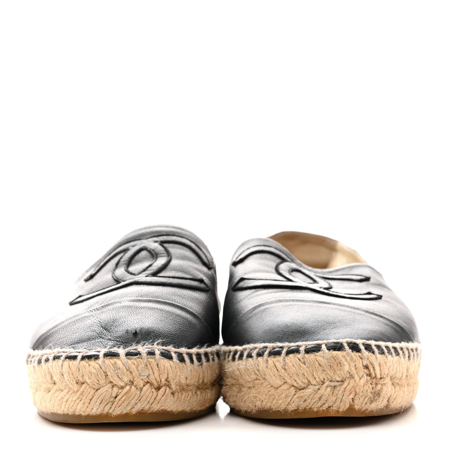 LAMBSKIN CC ESPADRILLES DARK NAVY
