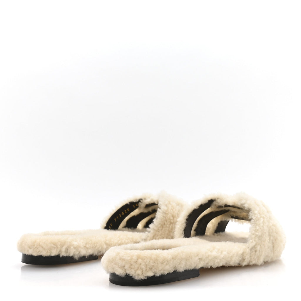 SHEARLING TRIBUTE 05MM SANDALS NATURALE