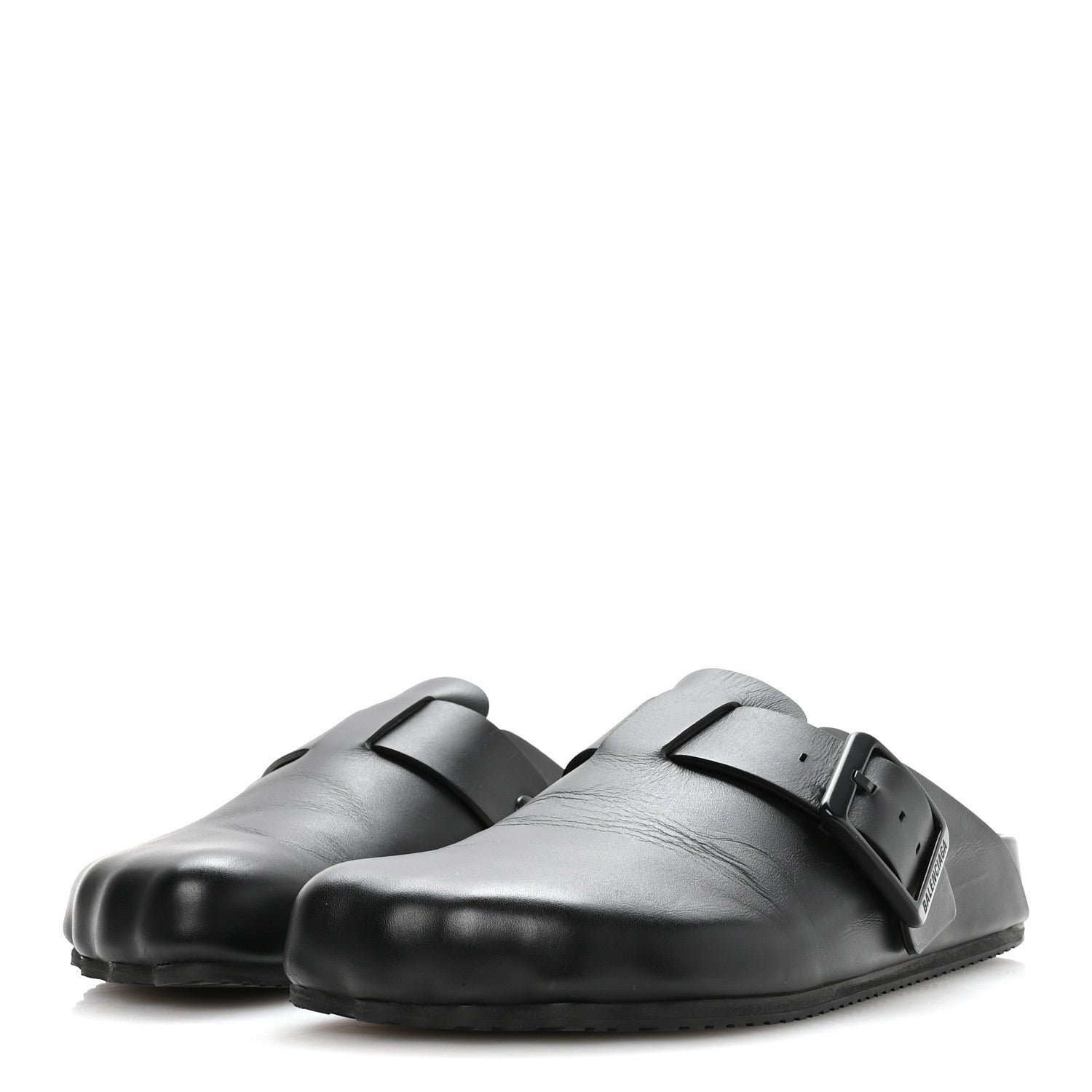 MATTE CALFSKIN SUNDAY MULES BLACK