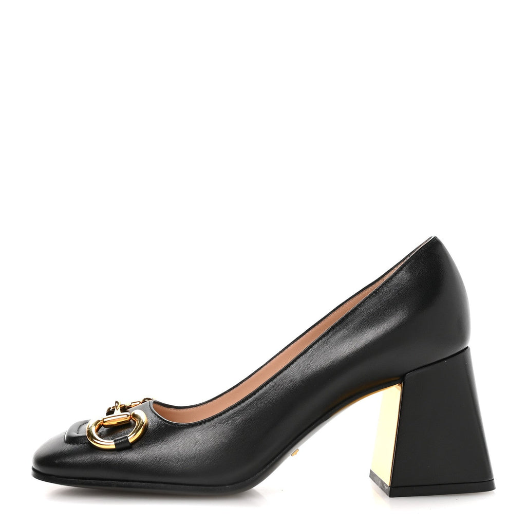 MALAGA KID HORSEBIT 75MM PUMPS BLACK