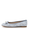 RAFFIA CANNAGE BALLET FLAT BLEU PASTEL