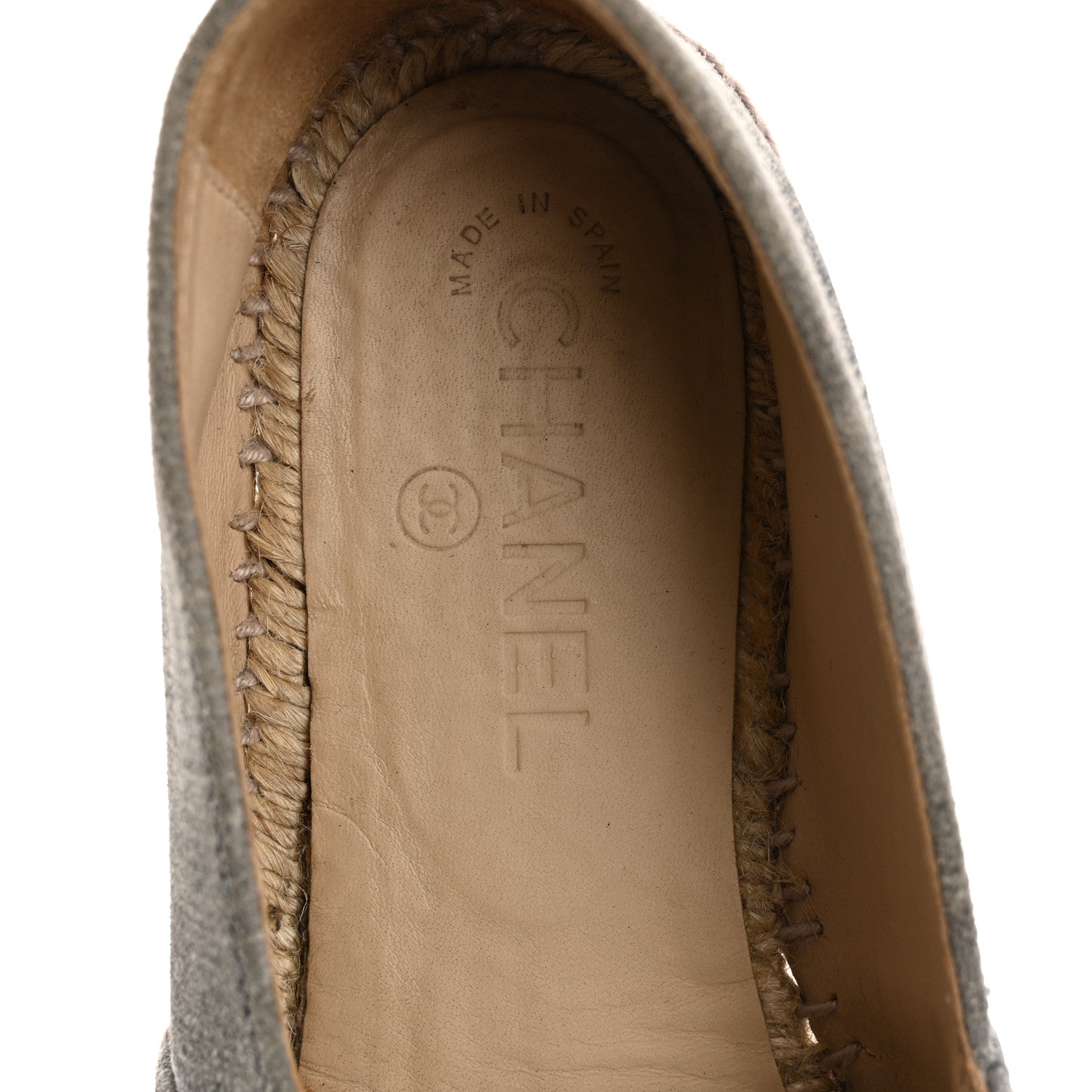 STRIATED SUEDE ESPADRILLES DARK GREY