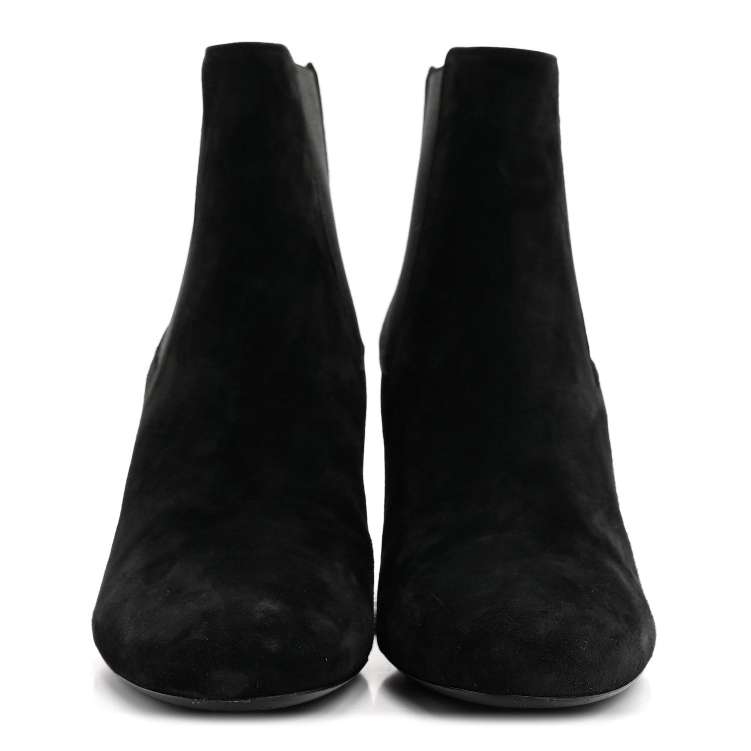 SUEDE LOULOU PIN BOOTIES BLACK