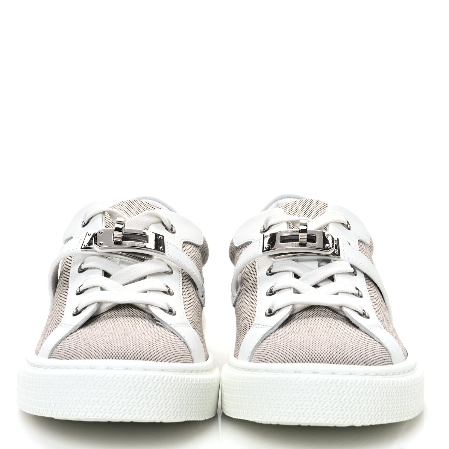 CALFSKIN CANVAS DAY SNEAKERS PRUNOIR WHITE