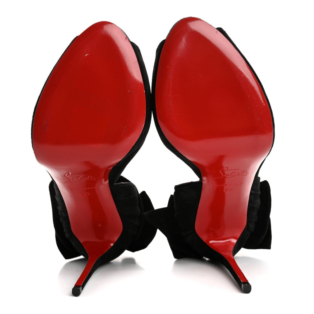 SUEDE RABAKATE 100 PUMPS BLACK