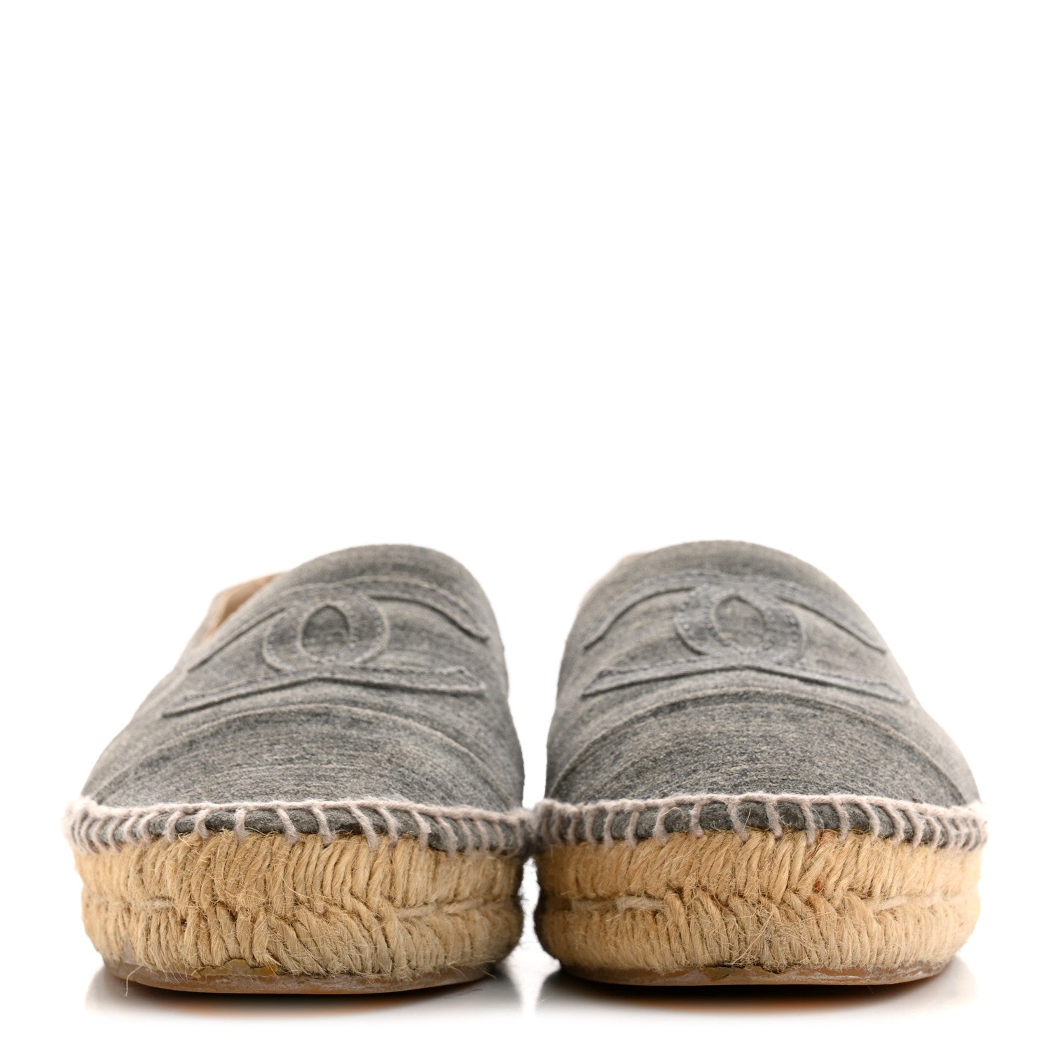 STRIATED SUEDE ESPADRILLES DARK GREY