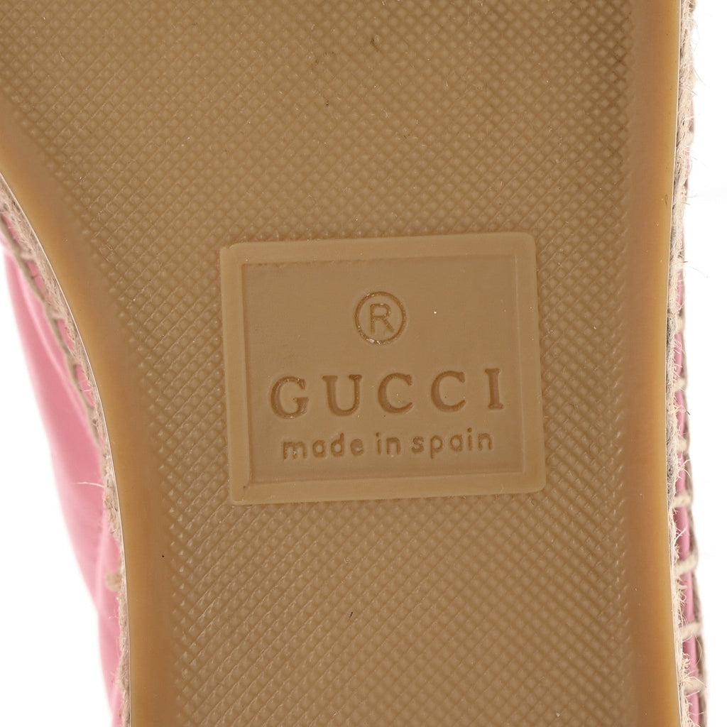 NAPPA MATELASSE GG MARMONT ESPADRILLES WILD ROSE
