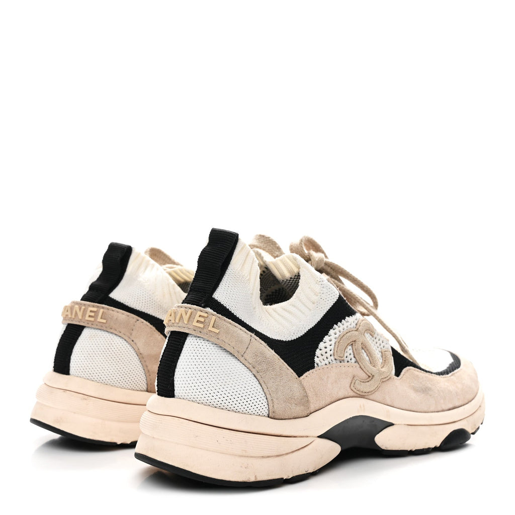 MESH SUEDE FABRIC WOMENS CC SNEAKERS LIGHT PINK WHITE BLACK