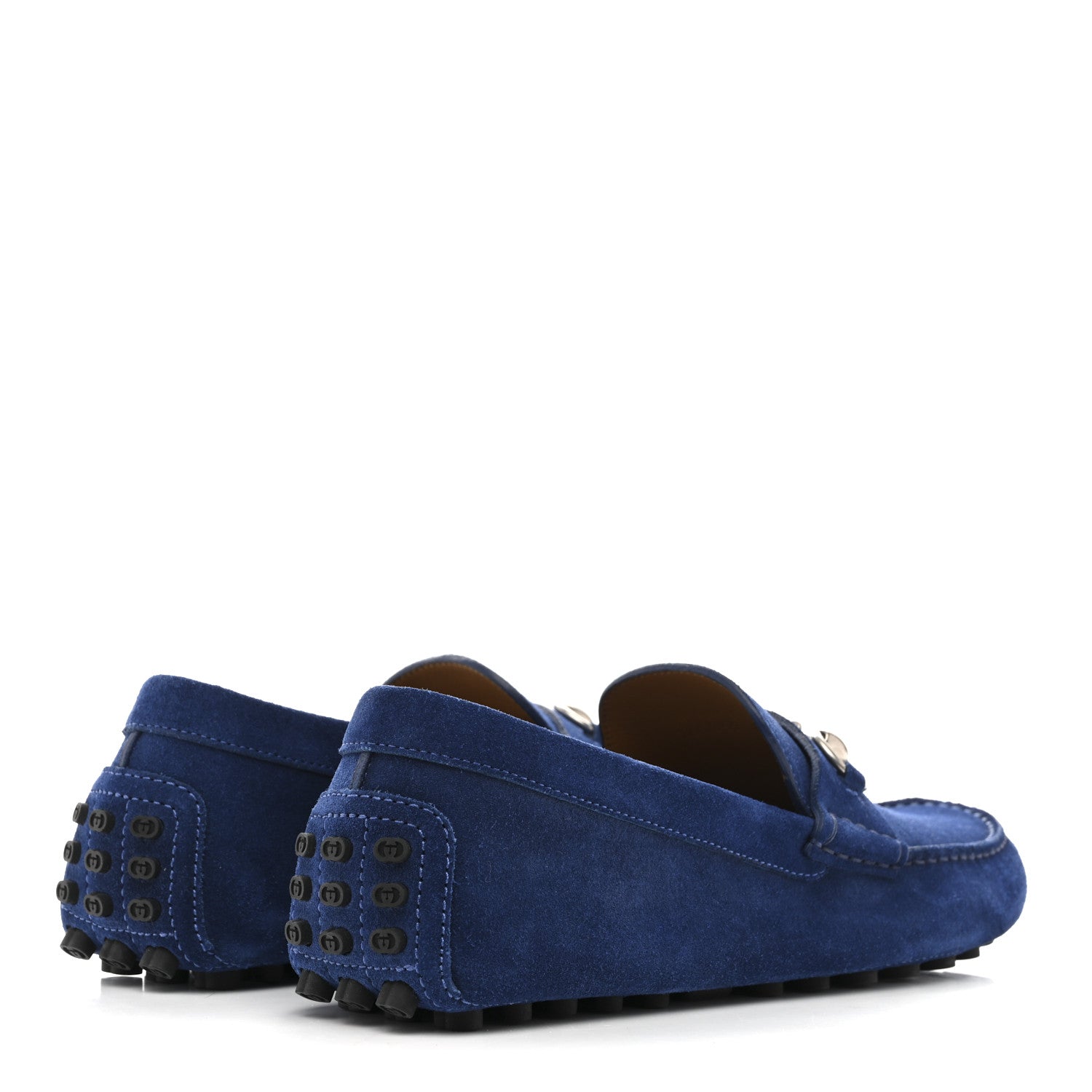 SUEDE MENS HORSEBIT DRIVER LOAFERS ROYALE