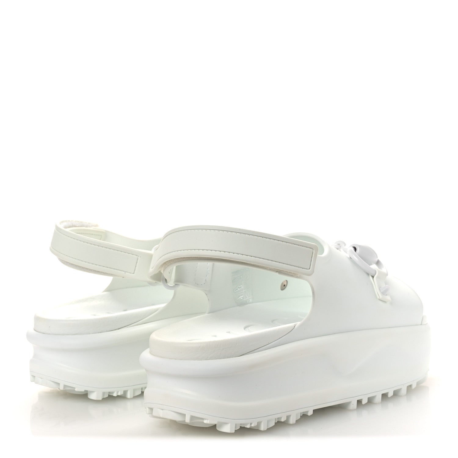 SOFT RUBBER HORSEBIT TOUCH WOMENS STRAPPED SANDALS GREAT WHITE