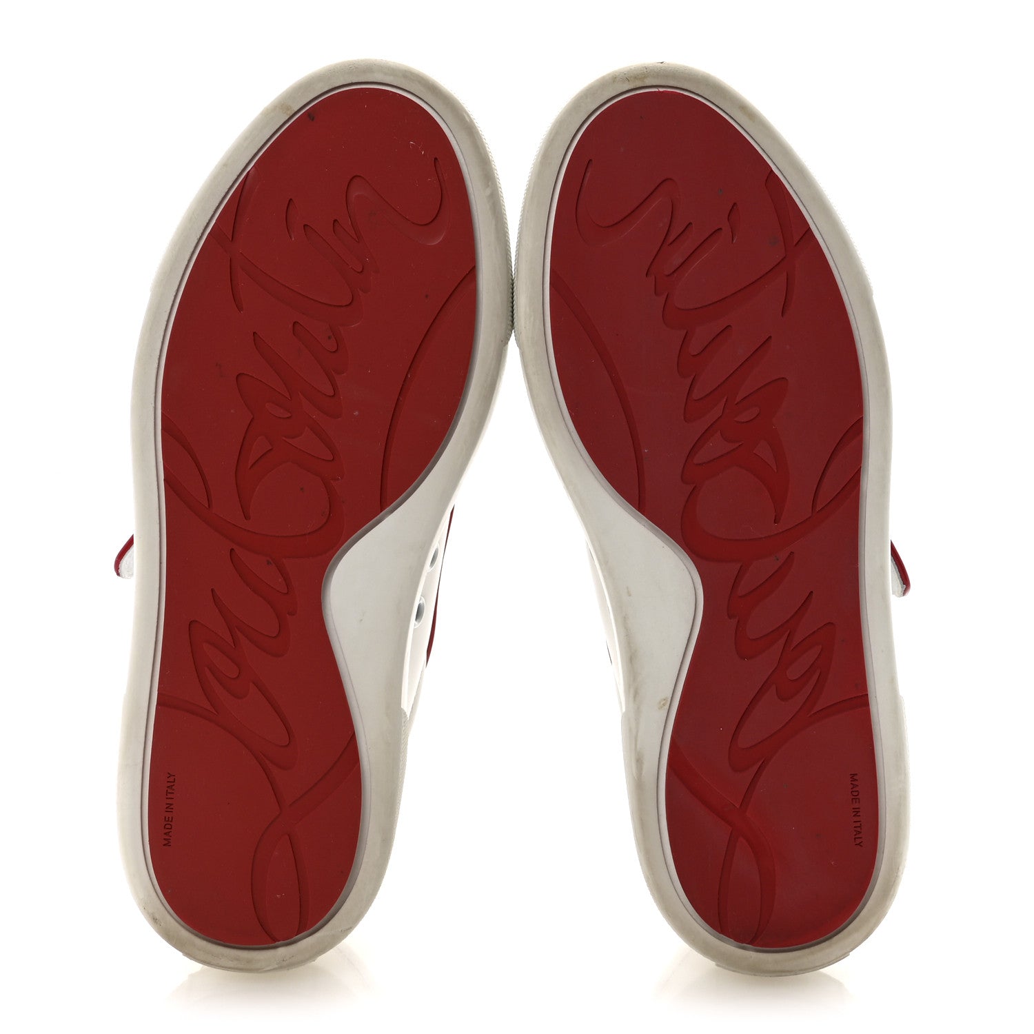 CALFSKIN MAXI TOYOTOTOY FLAT SNEAKERS WHITE RED