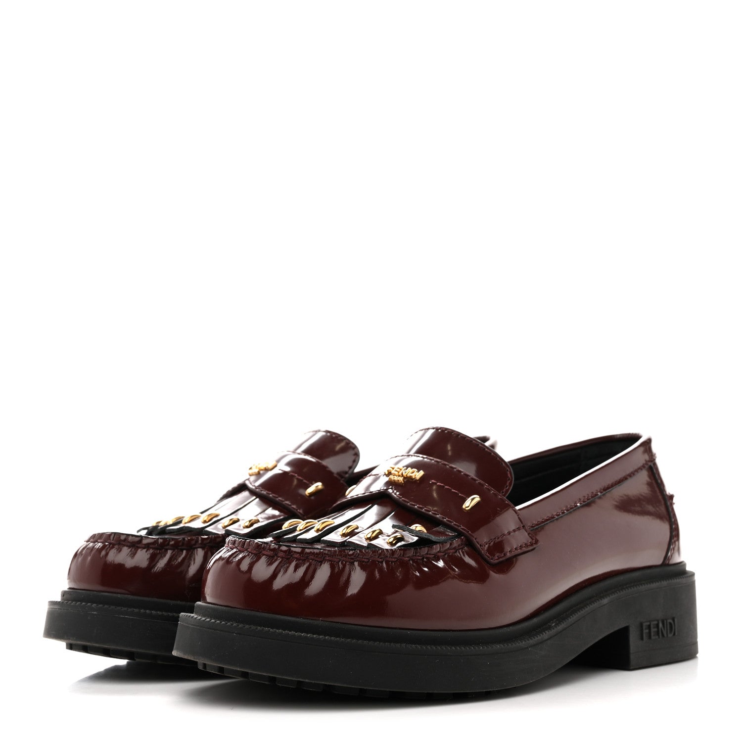 VITELLO FILO FRINGE LOAFERS RED