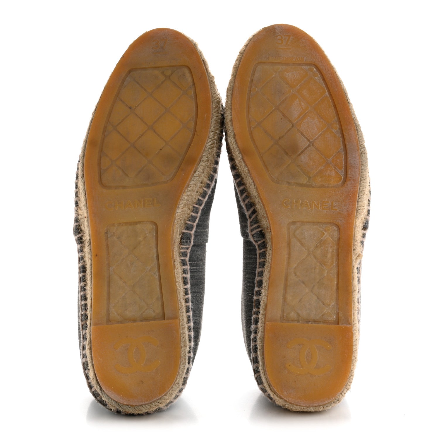 STRIATED SUEDE ESPADRILLES DARK GREY