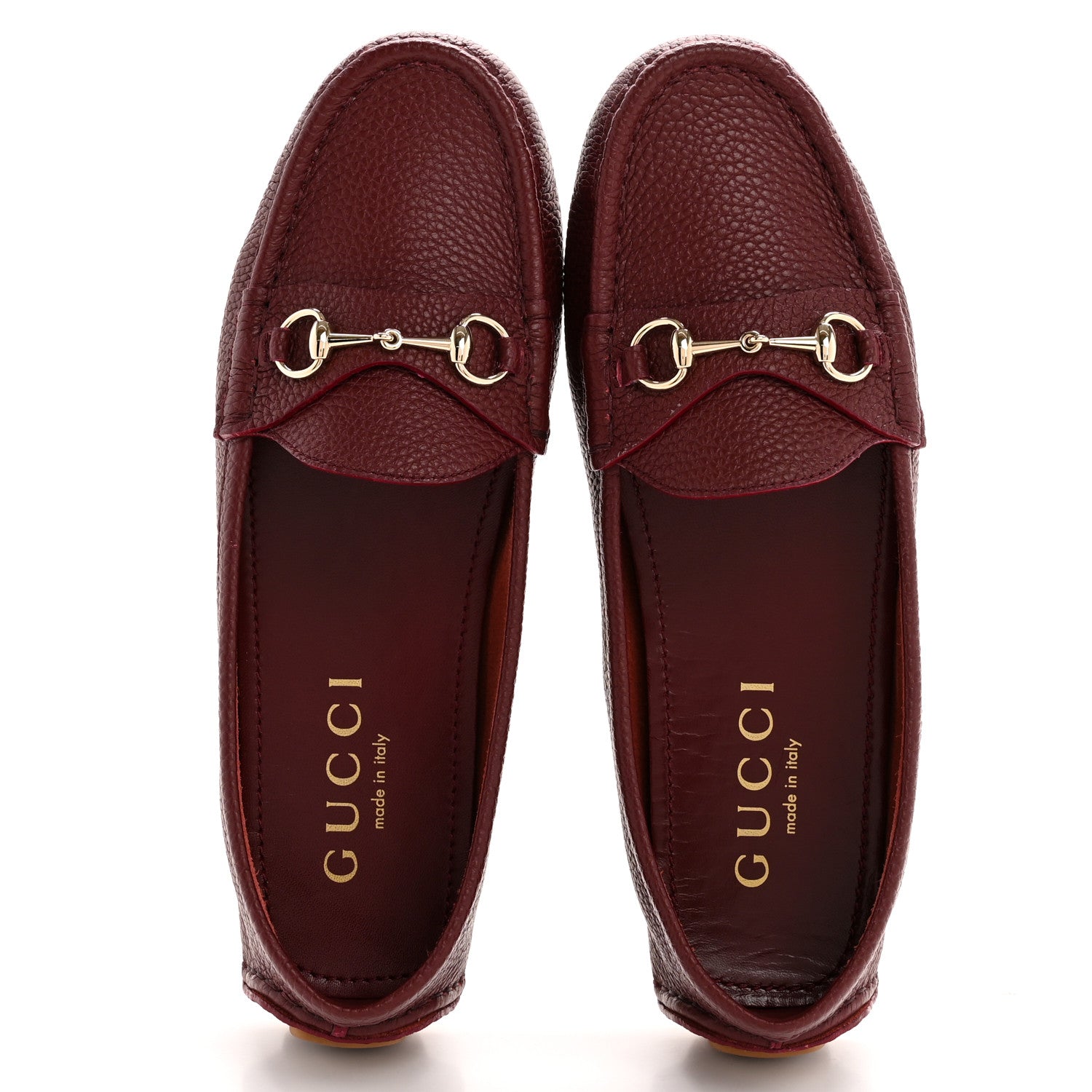 SOFT CLOVE CALFSKIN WOMENS HORSEBIT DRIVER LOAFERS ROSSO ANCORA