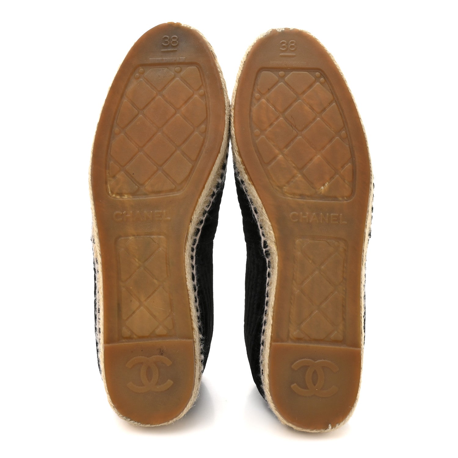 VELVET GROSGRAIN CC ESPADRILLES BLACK