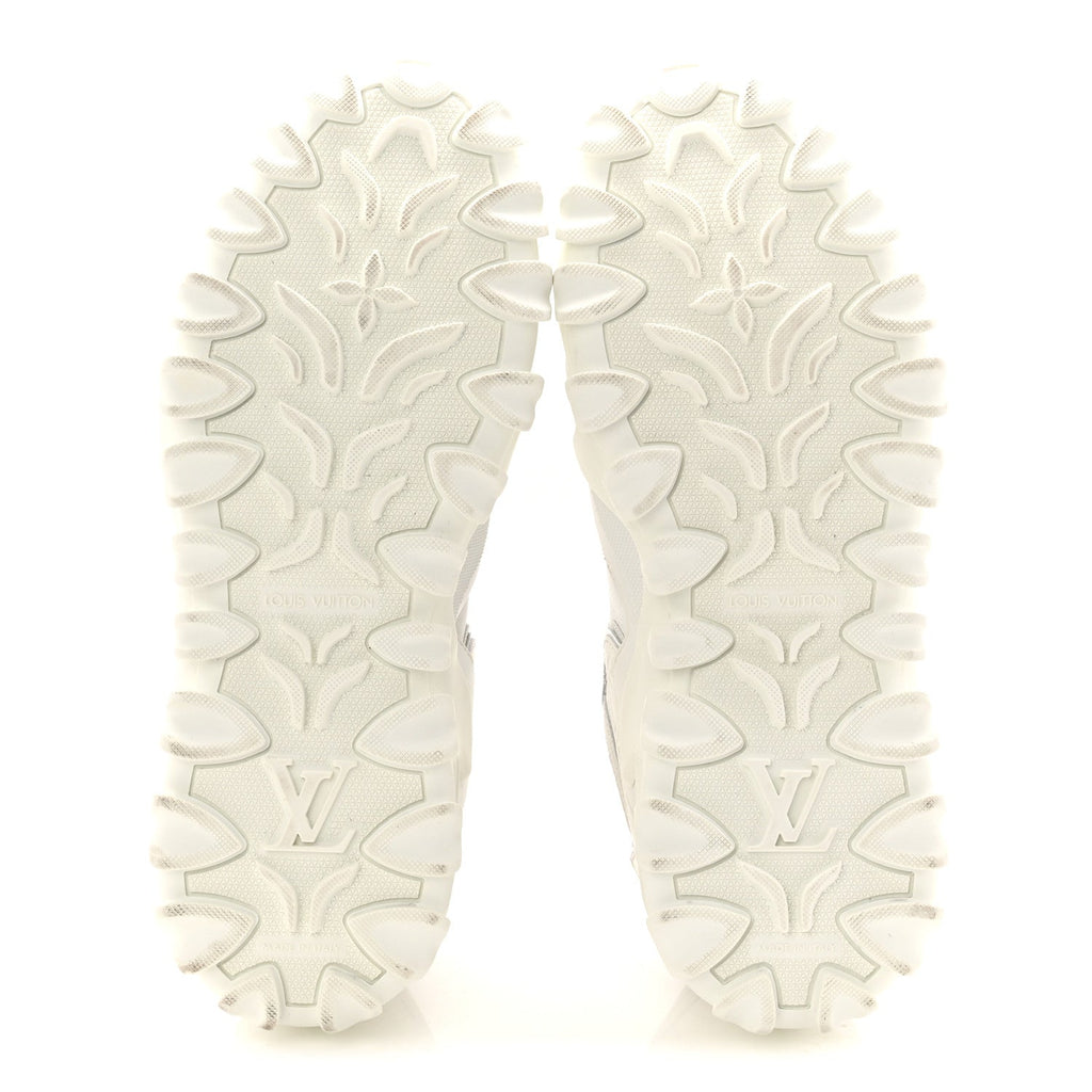 SUEDE CALFSKIN LV RUSH SNEAKERS WHITE