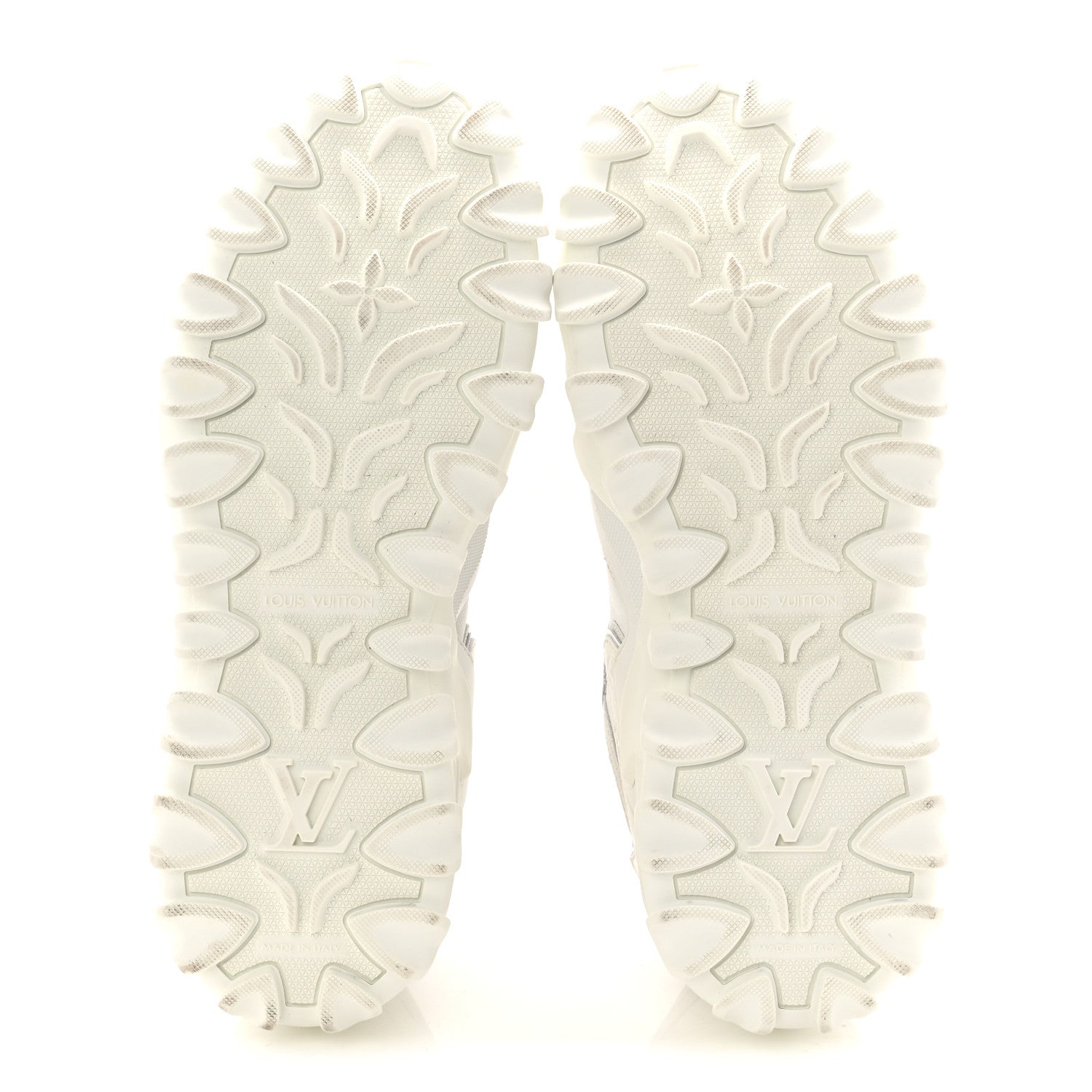 SUEDE CALFSKIN LV RUSH SNEAKERS WHITE