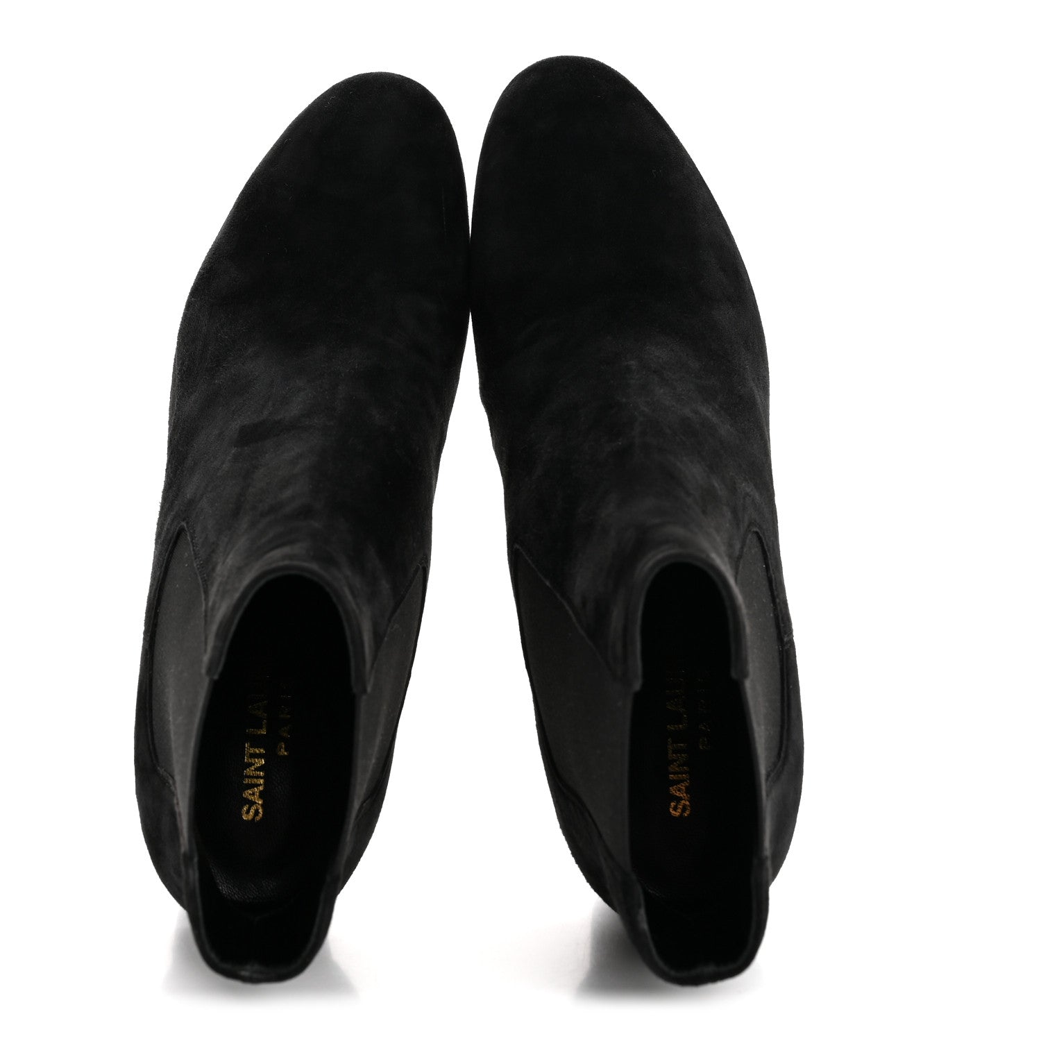 SUEDE LOULOU PIN BOOTIES BLACK