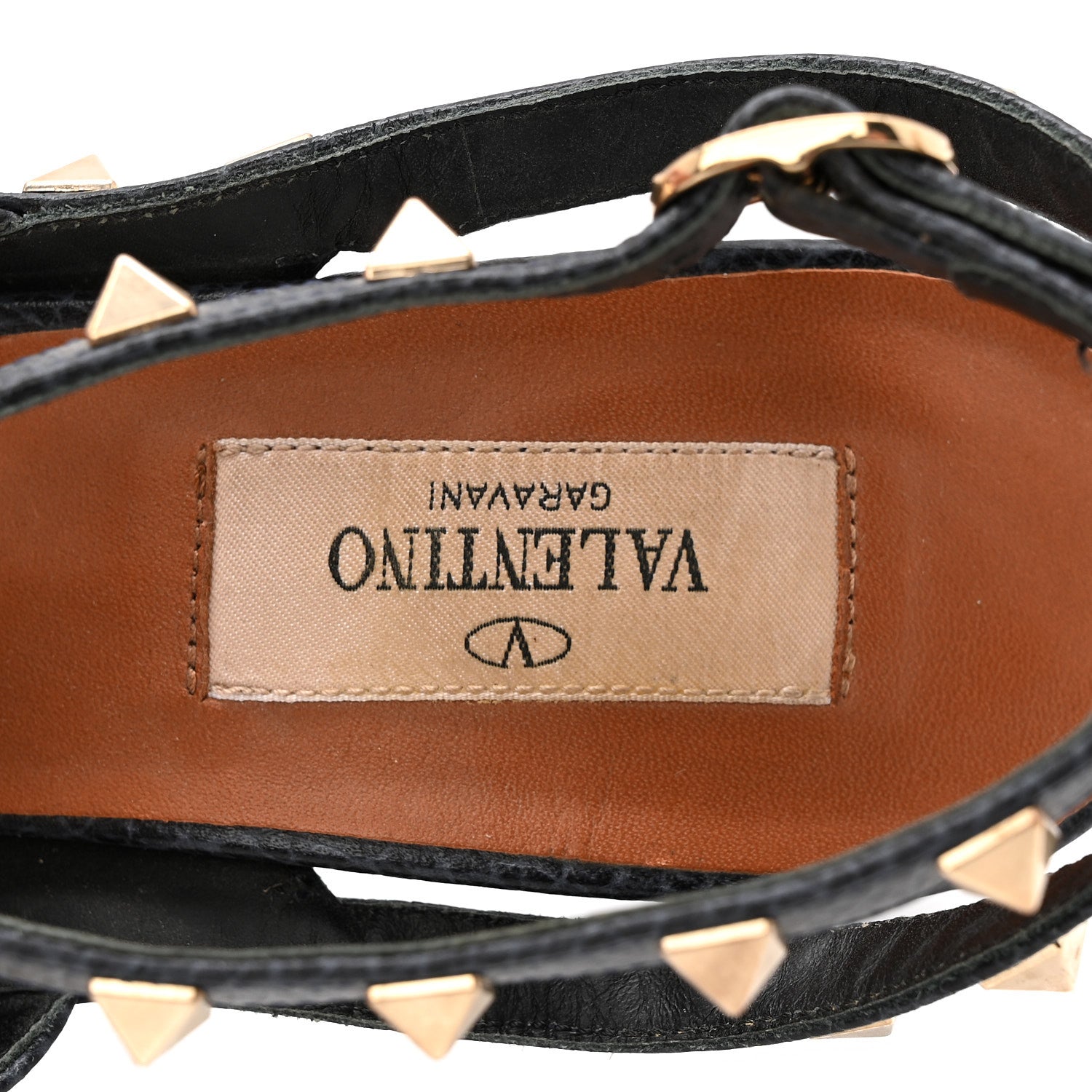 PEBBLED CALFSKIN ROCKSTUD ANKLE STRAP 100MM PUMPS DEEP DENIM