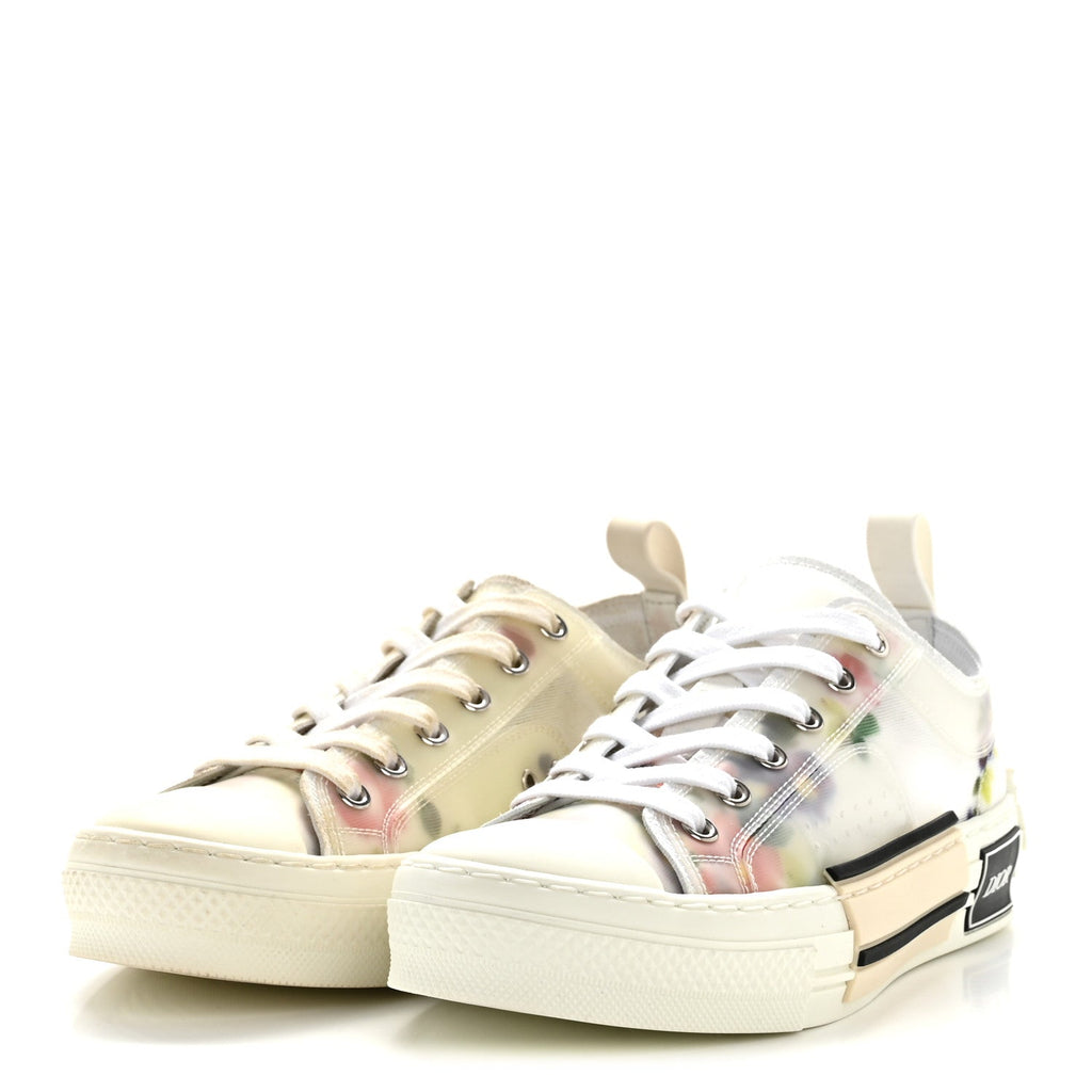 TECHNICAL CANVAS FLORAL B23 LOW TOP SNEAKERS WHITE MULTICOLOR
