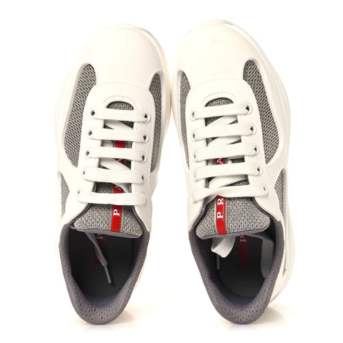 SOFT RUBBER MESH WOMENS AMERICA'S CUP SNEAKERS WHITE ARGENTO