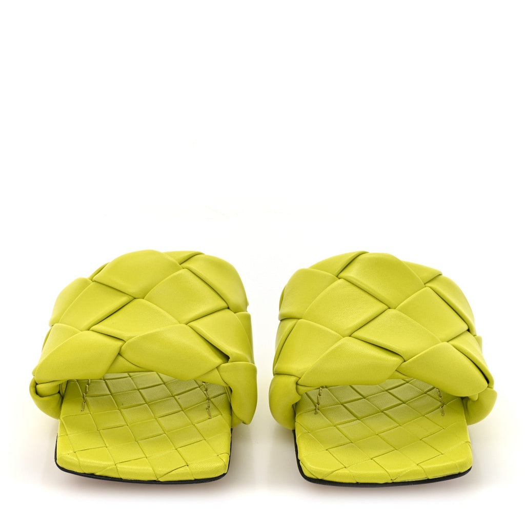 NAPPA MAXI INTRECCIATO LIDO FLAT SANDALS KIWI