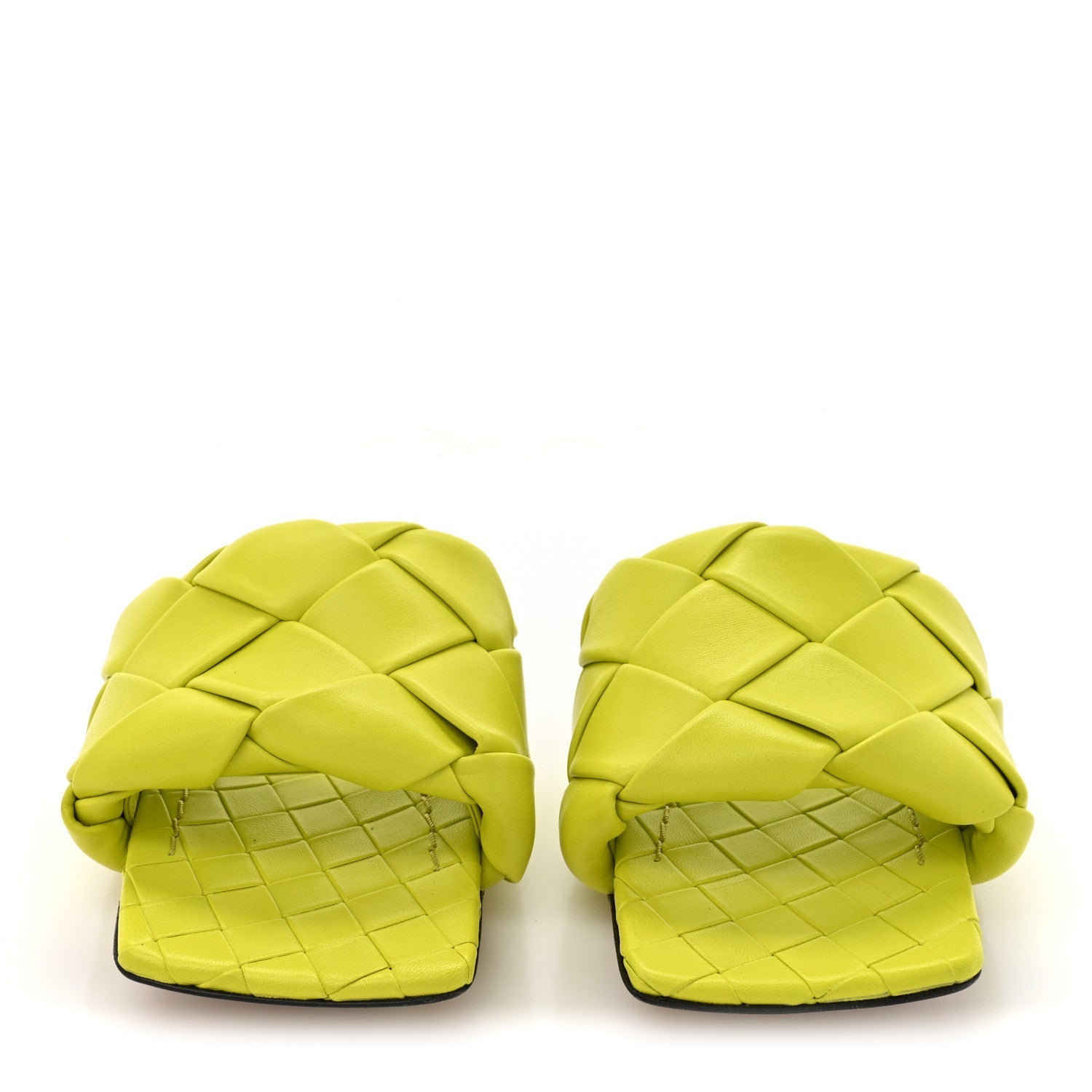 NAPPA MAXI INTRECCIATO LIDO FLAT SANDALS KIWI