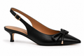 AMELIRA BLACK GOLD BOW WILEY KITTEN HEEL